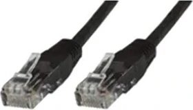 MicroConnect Patchkabel, Cat6, U/UTP, RJ-45/RJ-45, 0.4m, schwarz