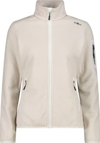 CMP Knit Tech Melange Fleece Jacke b.co gesso/vaniglia (Damen)