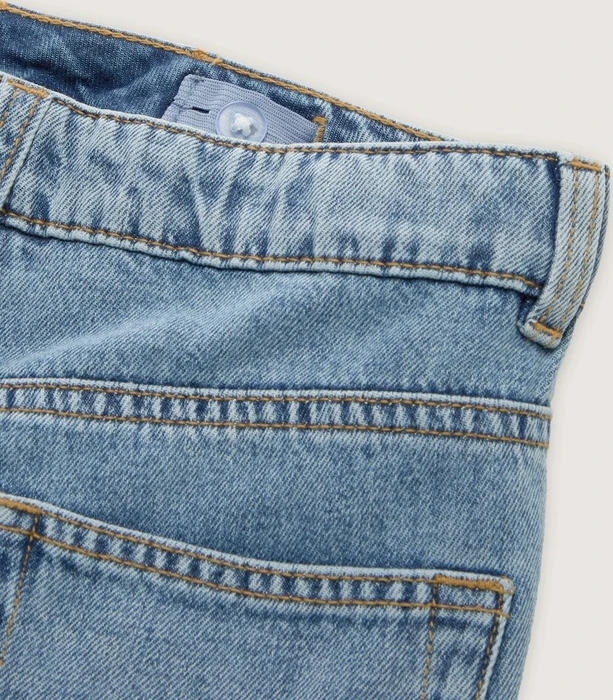 Tom Tailor Baggy Jeans mit recycelter Baumwolle Jeans light stone blue denim (Junior)