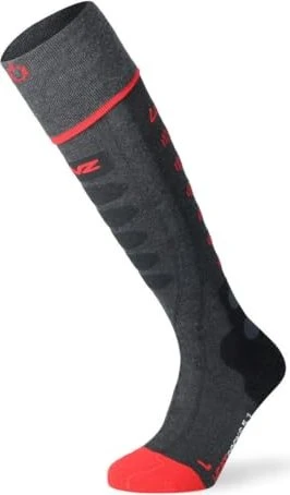 Lenz Heat Sock 5.1 Toe Cap Regular Fit Socken anthrazit/rot