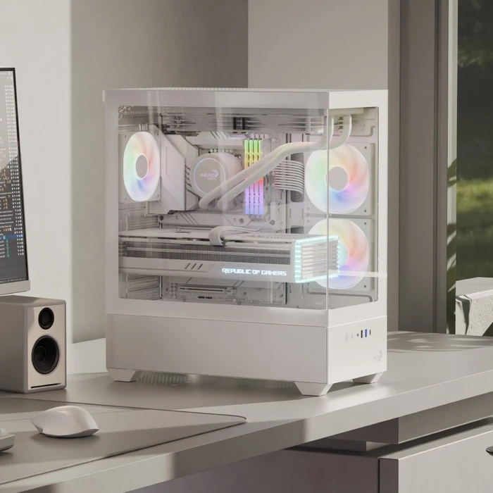 AeroCool P500D Black, Glasfenster