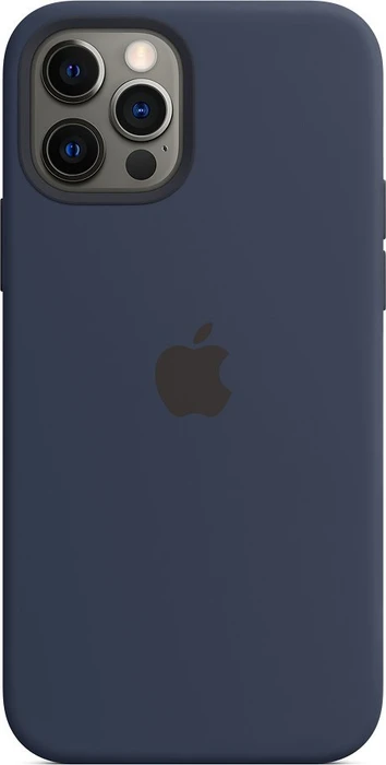 Apple Silikon Case mit MagSafe für iPhone 12/iPhone 12 Pro dunkelmarine