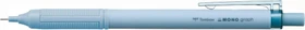 Tombow MONO graph Lite Druckbleistift HB 0.5mm grau, blau, Radierer