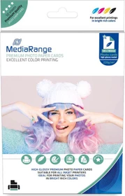 MediaRange Fotopapier hochglänzend weiß, 13x18cm, 220g/m², 50 Blatt