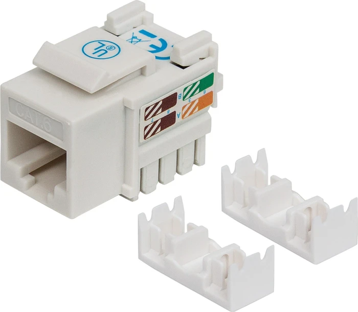 Intellinet Keystone Modul RJ-45 Buchse via Verlegekabel Cat6, weiß
