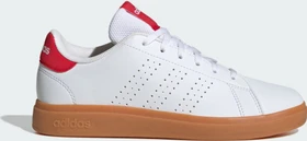 adidas Advantage Base 2.0 cloud white/pure ruby/gum (Junior)