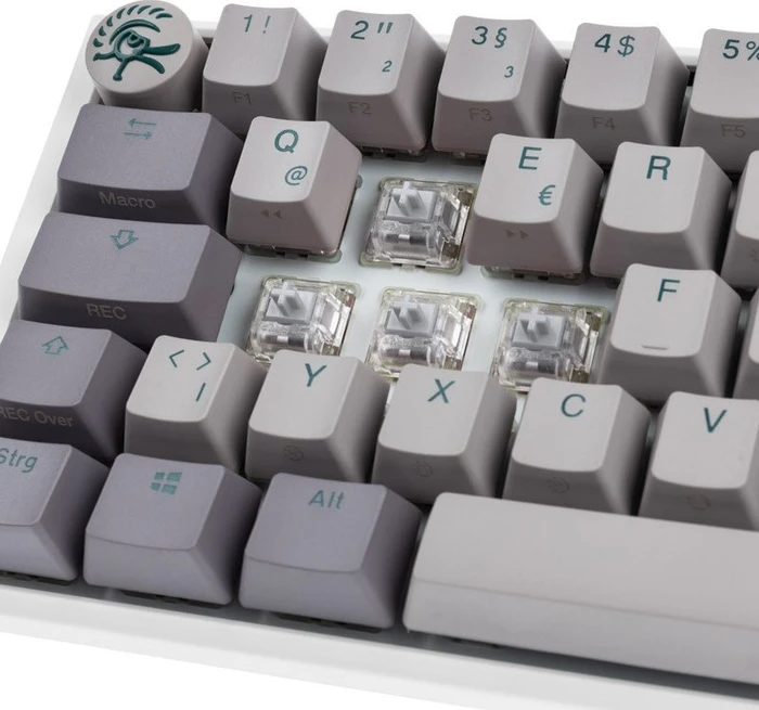 Ducky One 3 SF, Mist Grey, PBT, LEDs RGB, MX SPEED RGB Silver, USB, UK