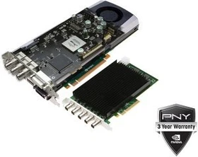 PNY Quadro 5000 SDI In/Out, 2.5GB GDDR5, DVI, 2x DP