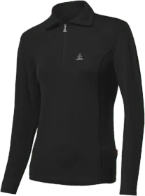 Löffler Midlayer Turtle Transtex Poloshirt langarm schwarz (Damen)