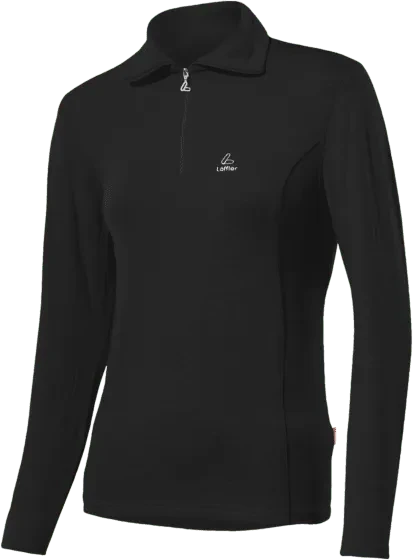 Löffler Midlayer Turtle Transtex Poloshirt langarm schwarz (Damen)