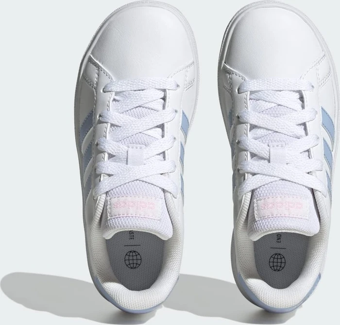 adidas Grand Court Lifestyle Tennis Lace-Up cloud white/blue dawn/clear pink (Junior)