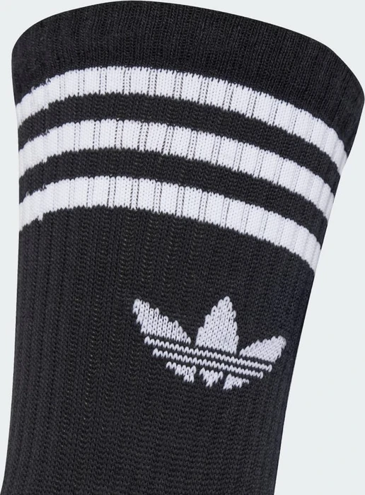 adidas 3-Streifen Crew Socken schwarz, 3 Paare