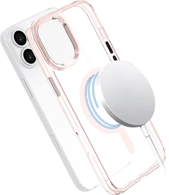 ISY MagISY Backcover für Apple iPhone 16 clear pink