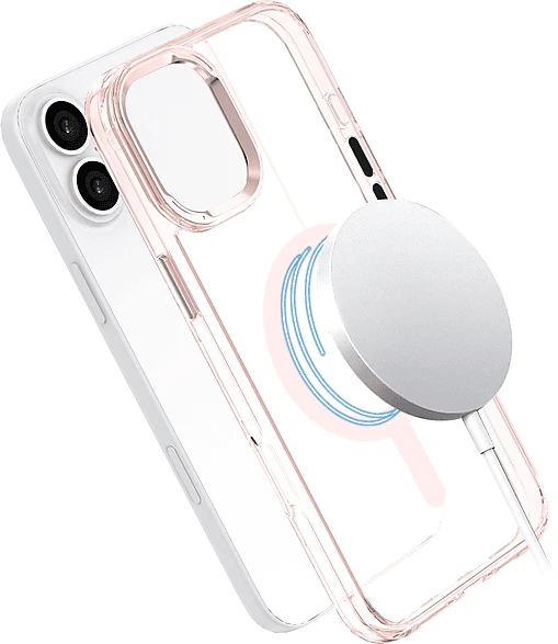 ISY MagISY Backcover für Apple iPhone 16 clear pink