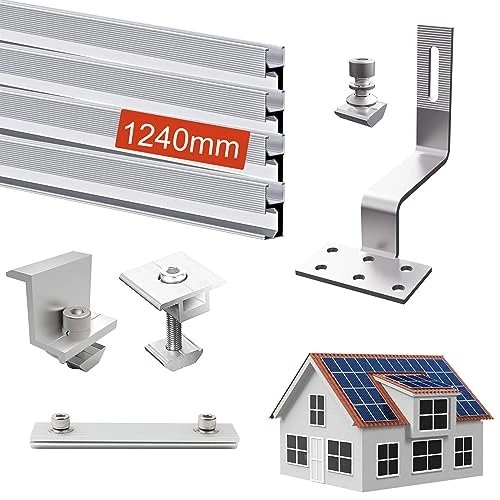 Sorlpv Solarmodul Halterung 1240mm 30mm silber für 2 Module