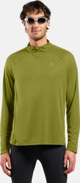 Odlo Essentials Half Zip Midlayer Funktionsshirt langarm guacamole (Herren)