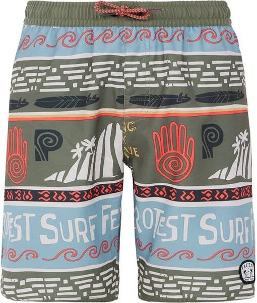 Protest Cinema Badeshorts artichoke green (Junior)