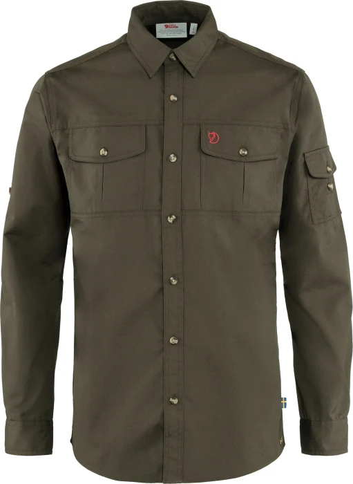 Fjällräven Singi Trekking Hemd langarm dark olive (Herren)