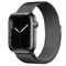 Apple Watch Series 7 (GPS + Cellular) 45mm Edelstahl graphit mit Milanaise-Armband graphit Vorschaubild