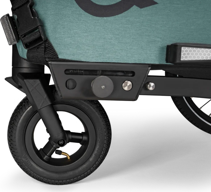 Qeridoo QUPA 2 Plus Fahrradanhänger mineral blue (Modell 2024)