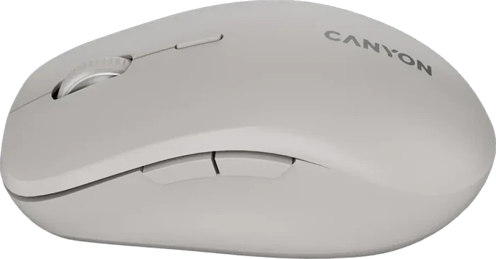 Canyon MW-12 Silent Wireless Mouse grau, USB/Bluetooth