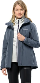 Jack Wolfskin Luntal 3in1 Funktionsjacke graphite/cool grey (Damen)