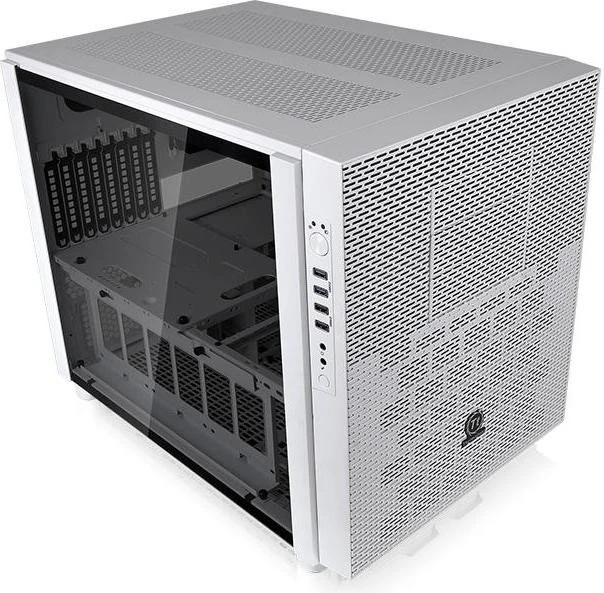 Thermaltake Core X5 Tempered Glass Snow Edition weiß, Glasfenster