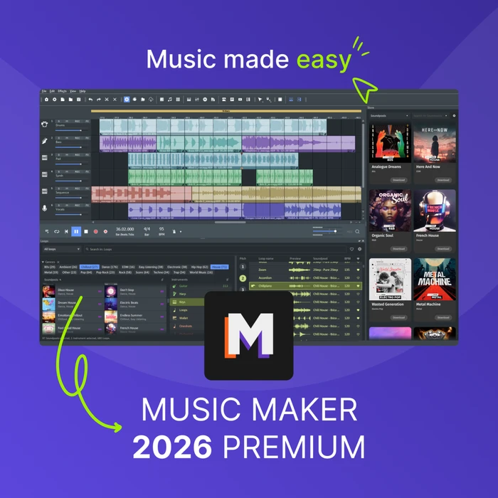 Magix Music Maker 2026 Premium, ESD (deutsch) (PC)