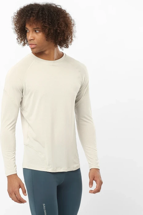 Salomon Cross Run Laufshirt langarm rainy day (Herren)