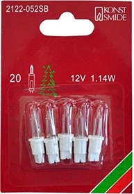 Konstsmide Ersatzbirne für Weihnachtsbeleuchtung klar 12V 1.14W, 5 Stück