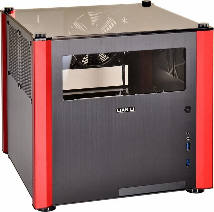 Lian Li PC-V359WRX schwarz/rot, Acrylfenster