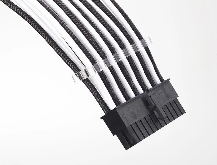 Phanteks Verlängerungskabel Kit für Netzteile, schwarz/weiß, 500mm