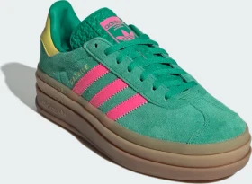 adidas Gazelle Bold court green/lucid pink/pure sulfur (Damen)
