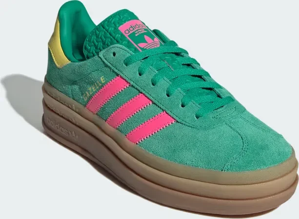adidas Gazelle Bold court green/lucid pink/pure sulfur (Damen)