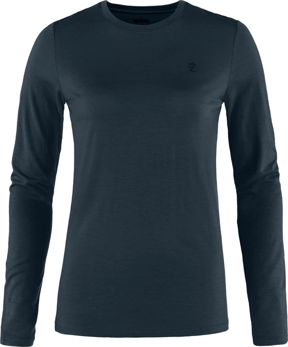 Fjällräven Abisko Wool Funktionsshirt langarm dark navy (Damen)