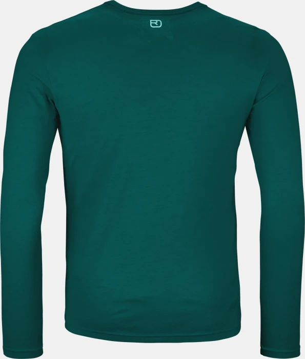Ortovox 185 Merino Brand Outline Funktionsshirt langarm dark pacific (Herren)
