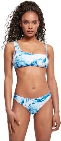 Urban Classics Asymmetric Tank Top Bikini-Set ocean white (Damen)