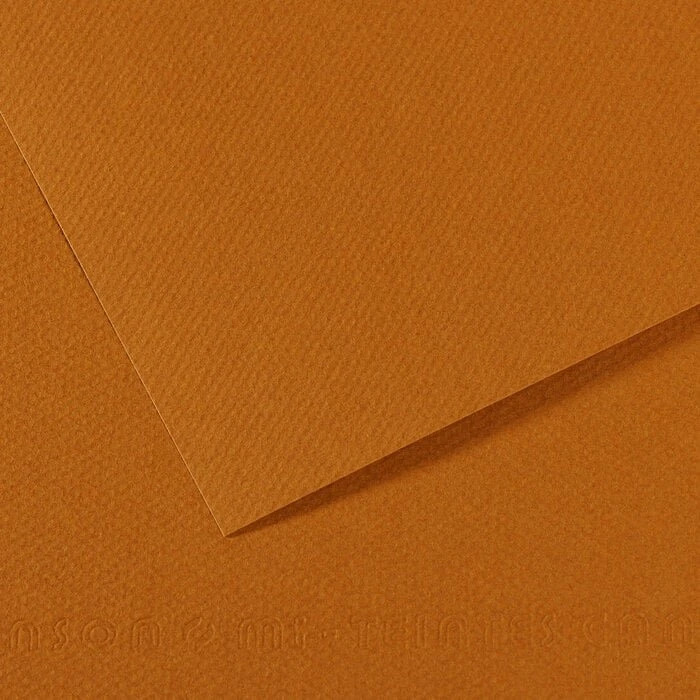 Canson Mi-Teintes Zeichenpapier, 500x650mm, glatt, hellbraun, 10 Blatt