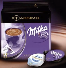 Tassimo T-Disc Milka Kakaokapseln, 40 Stück (5x 8 Stück)