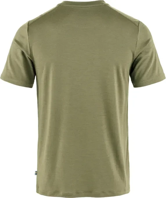 Fjällräven Abisko Wool Funktionsshirt kurzarm light olive (Herren)