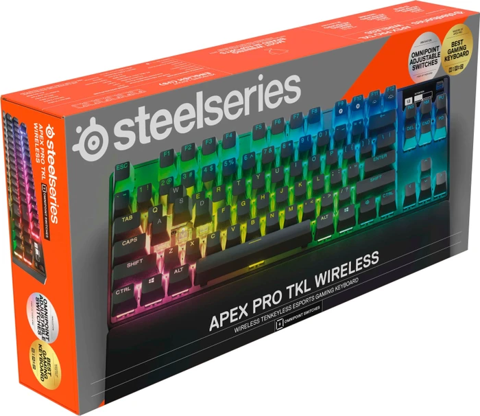 SteelSeries Apex Pro TKL Wireless 2023, OmniPoint 2.0, USB/Bluetooth, US