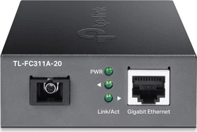 TP-Link Gigabit WDM Media Converter, RJ-45, SC-Simplex SM 20km (TL-FC311A-20)