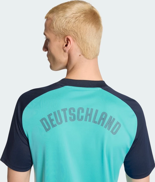 adidas FIFA WM 2026 Deutschland Auswärts Aufwärmtrikot kurzarm flash aqua (Herren)