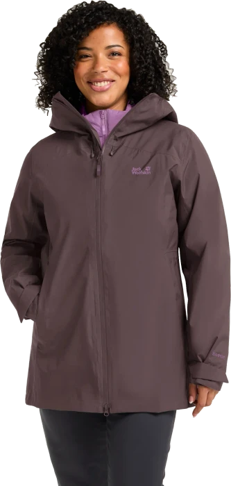 Jack Wolfskin Icecape 3in1 Down Funktionsjacke sheer plum (Damen)