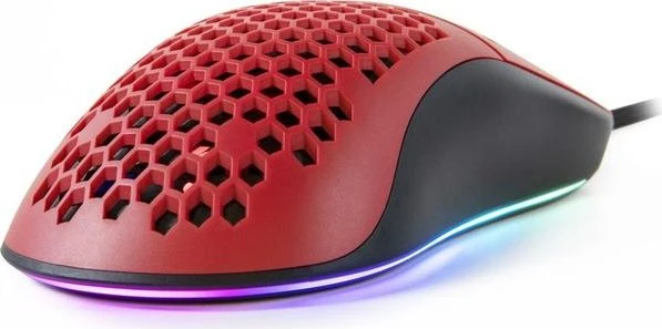 Arozzi Favo Gaming Maus schwarz/rot, USB