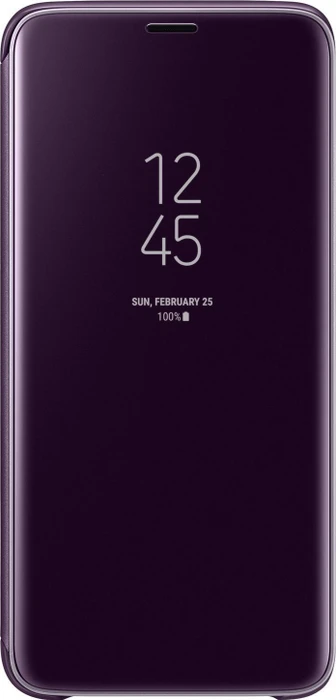 Samsung Clear View Standing Cover für Galaxy S9 violett