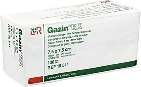 Lohmann & Rauscher Gazin RK Mullkompresse unsteril 12-fach, 7.5 x 7.5cm, 100 Stück