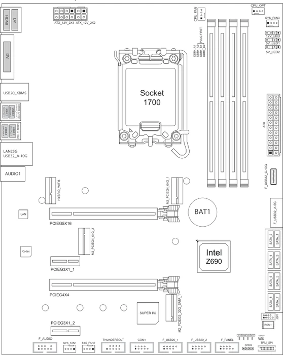Biostar Z690A-Silver (Intel 1700)