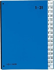 Pagna Pultordner, 32 Fächer, A4, blau
