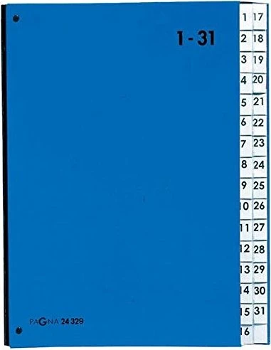 Pagna Pultordner, 32 Fächer, A4, blau